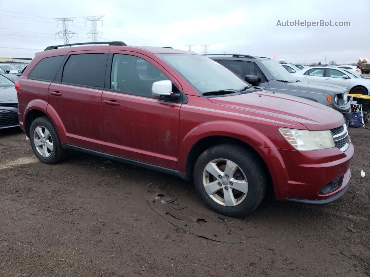 2011 Dodge Journey Mainstreet Burgundy vin: 3D4PG1FG3BT502000