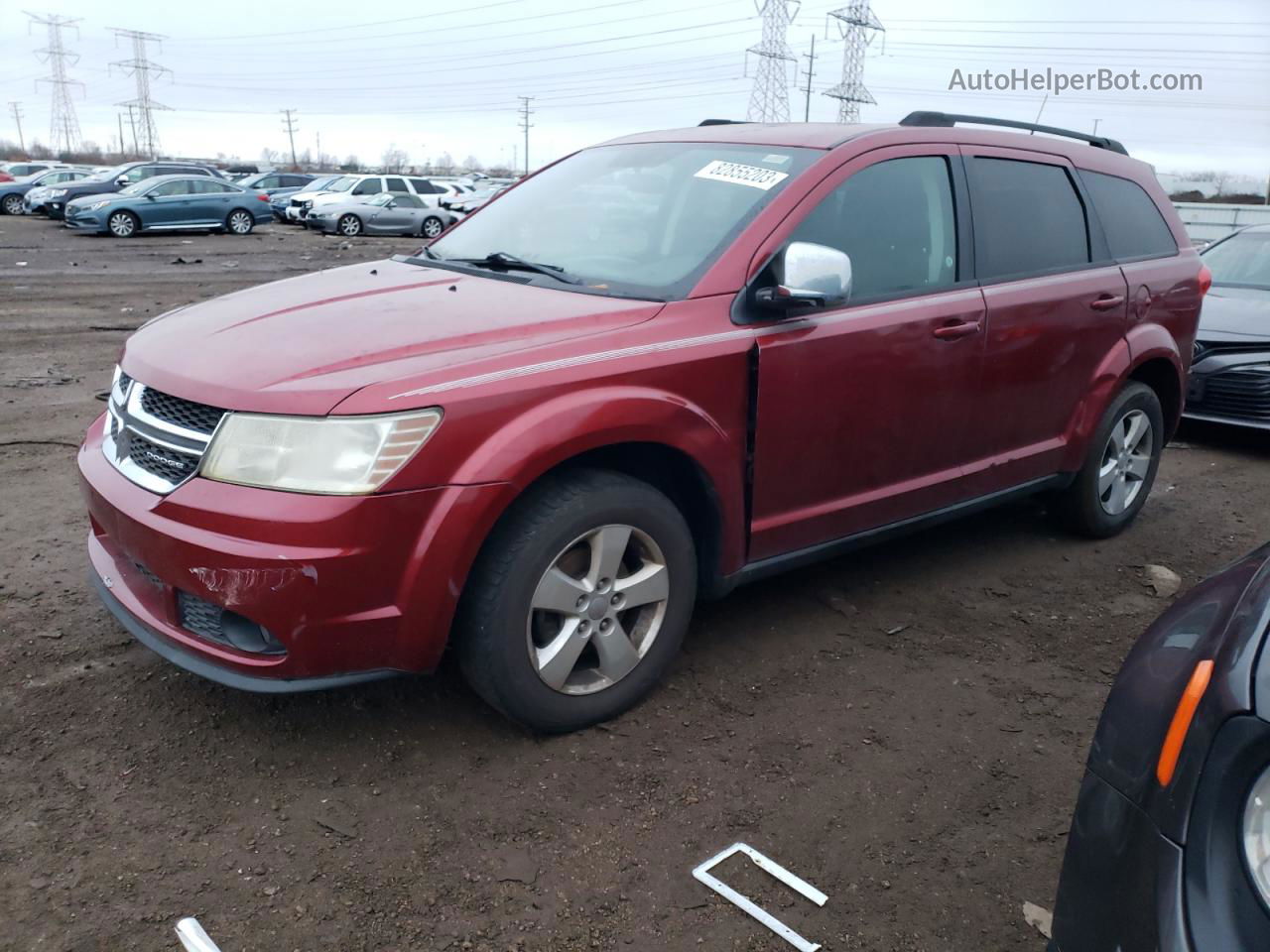 2011 Dodge Journey Mainstreet Burgundy vin: 3D4PG1FG3BT502000