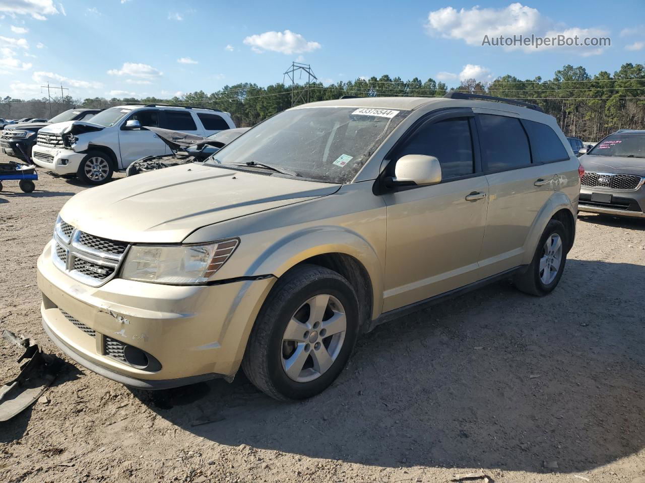 2011 Dodge Journey Mainstreet Желто-коричневый vin: 3D4PG1FG5BT517453