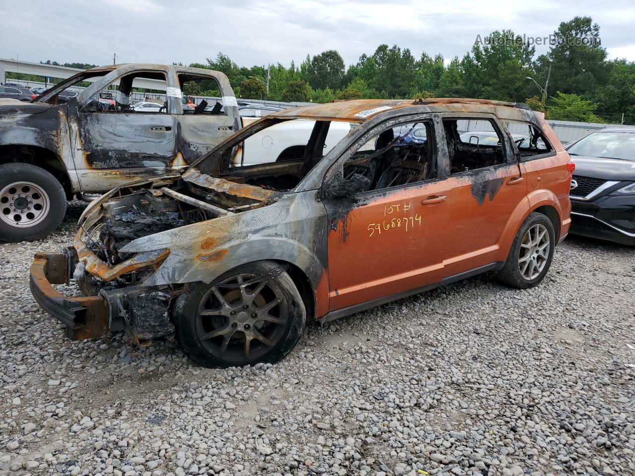 2011 Dodge Journey Mainstreet Orange vin: 3D4PG1FG5BT538738