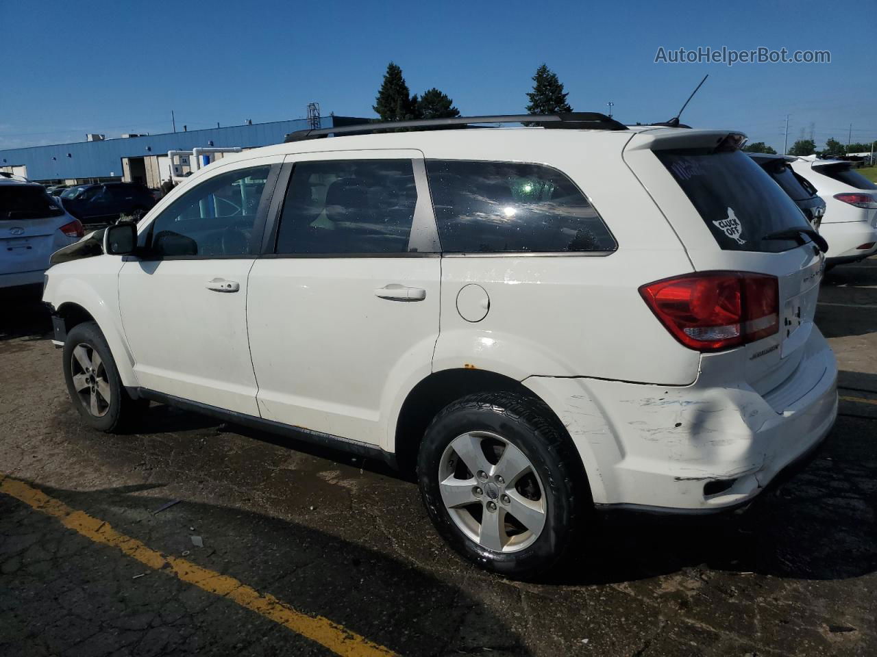 2011 Dodge Journey Mainstreet White vin: 3D4PG1FG6BT552325