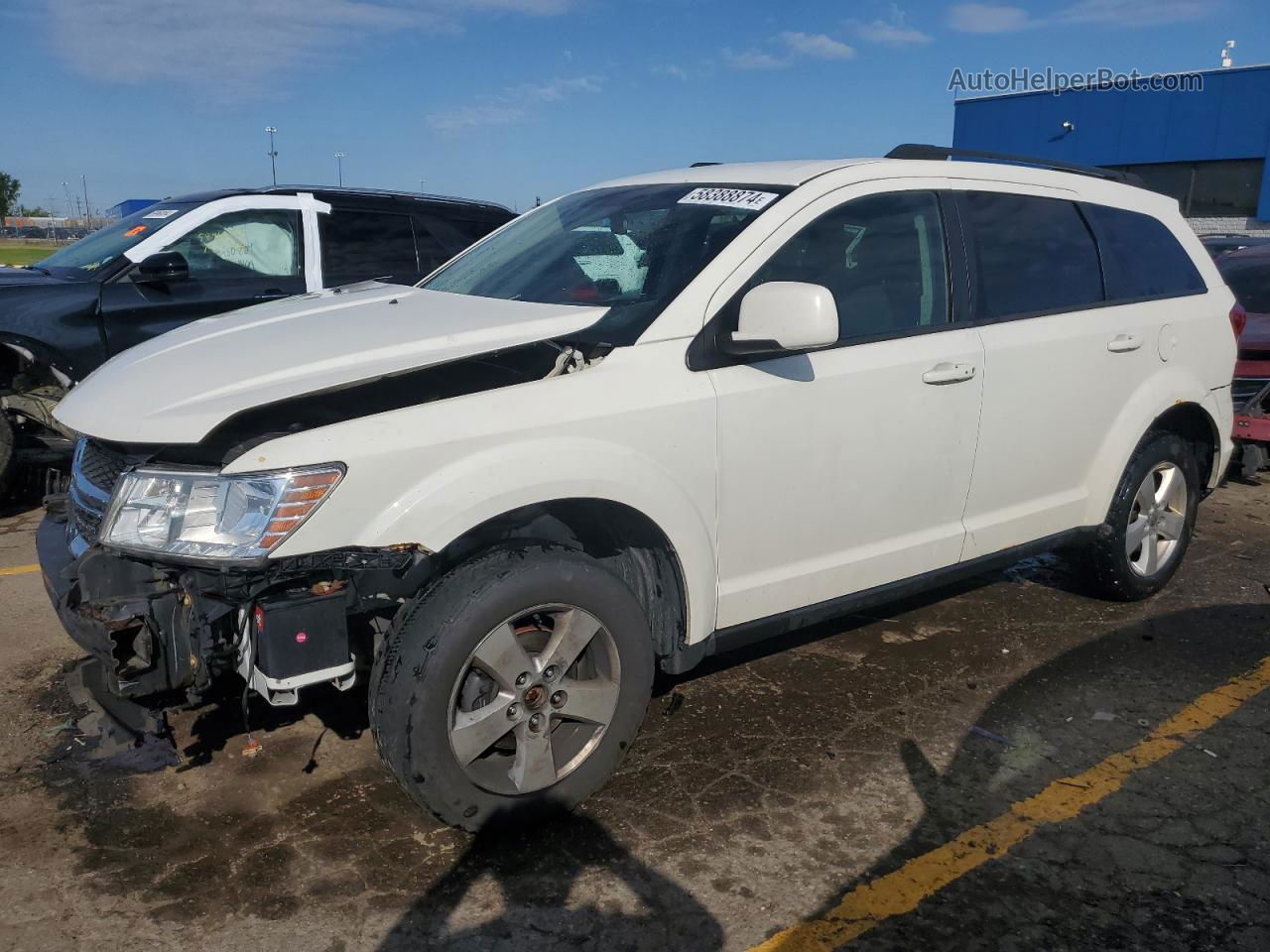 2011 Dodge Journey Mainstreet Белый vin: 3D4PG1FG6BT552325