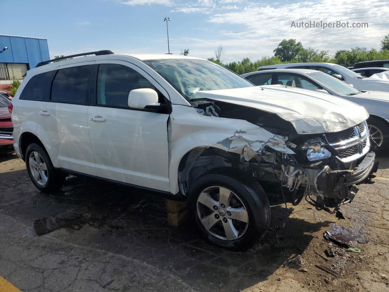 2011 Dodge Journey Mainstreet Белый vin: 3D4PG1FG6BT552325