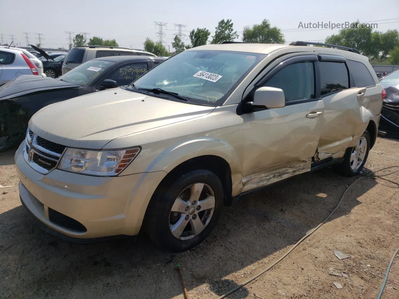 2011 Dodge Journey Mainstreet Золотой vin: 3D4PG1FG8BT521528