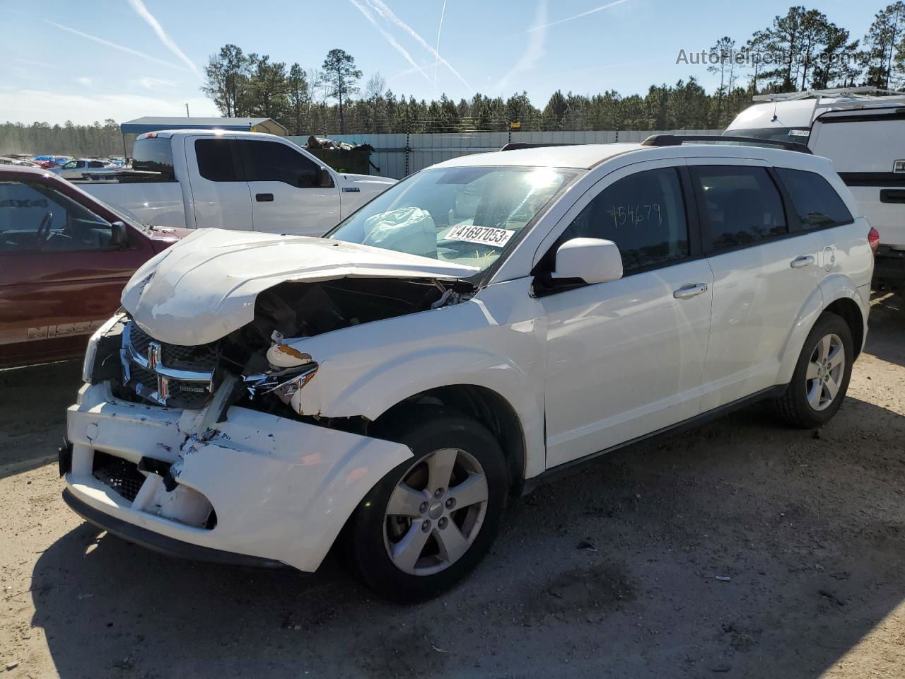 2011 Dodge Journey Mainstreet White vin: 3D4PG1FGXBT505265