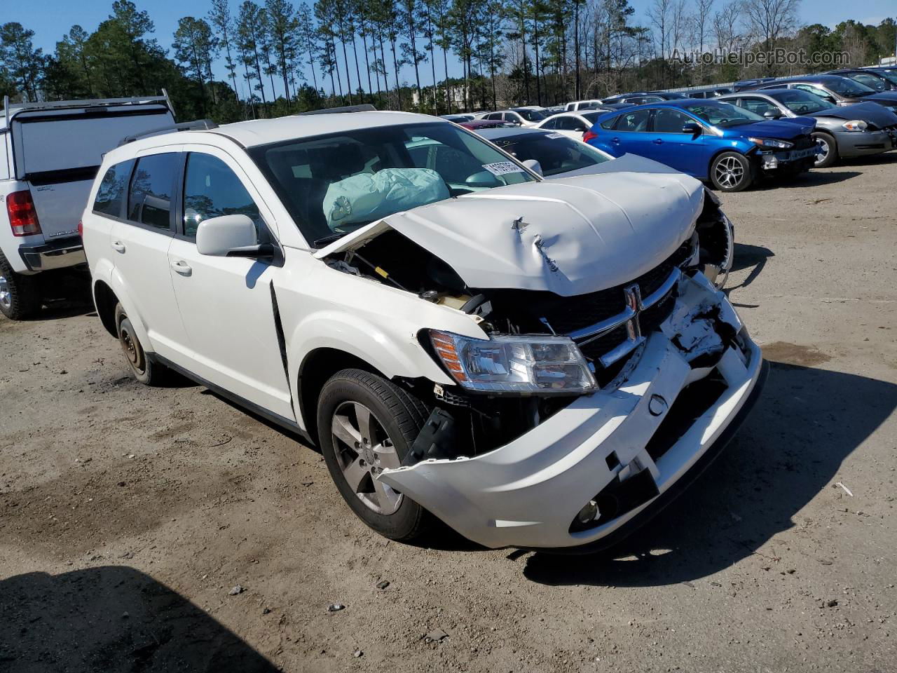 2011 Dodge Journey Mainstreet White vin: 3D4PG1FGXBT505265