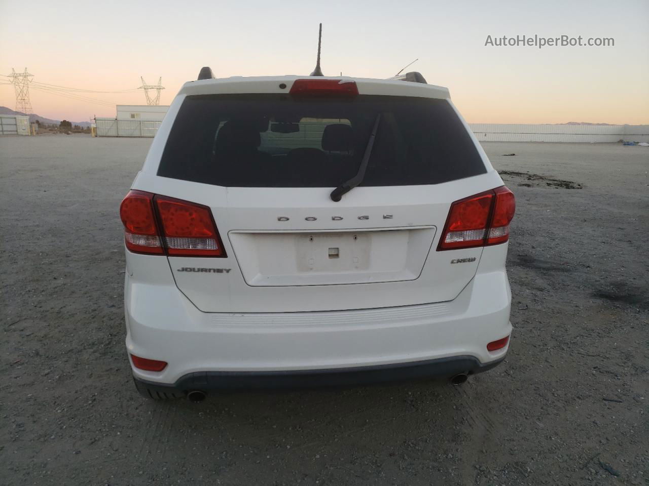 2011 Dodge Journey Crew White vin: 3D4PG3FG5BT552148