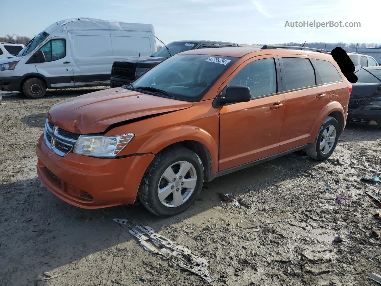 2011 Dodge Journey Express Orange vin: 3D4PG4FB1BT562105