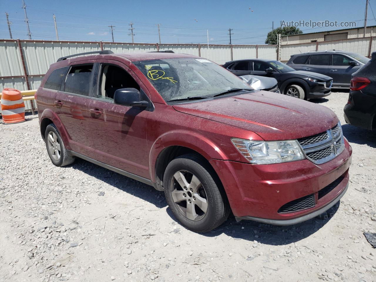 2011 Dodge Journey Express Burgundy vin: 3D4PG4FB3BT540073