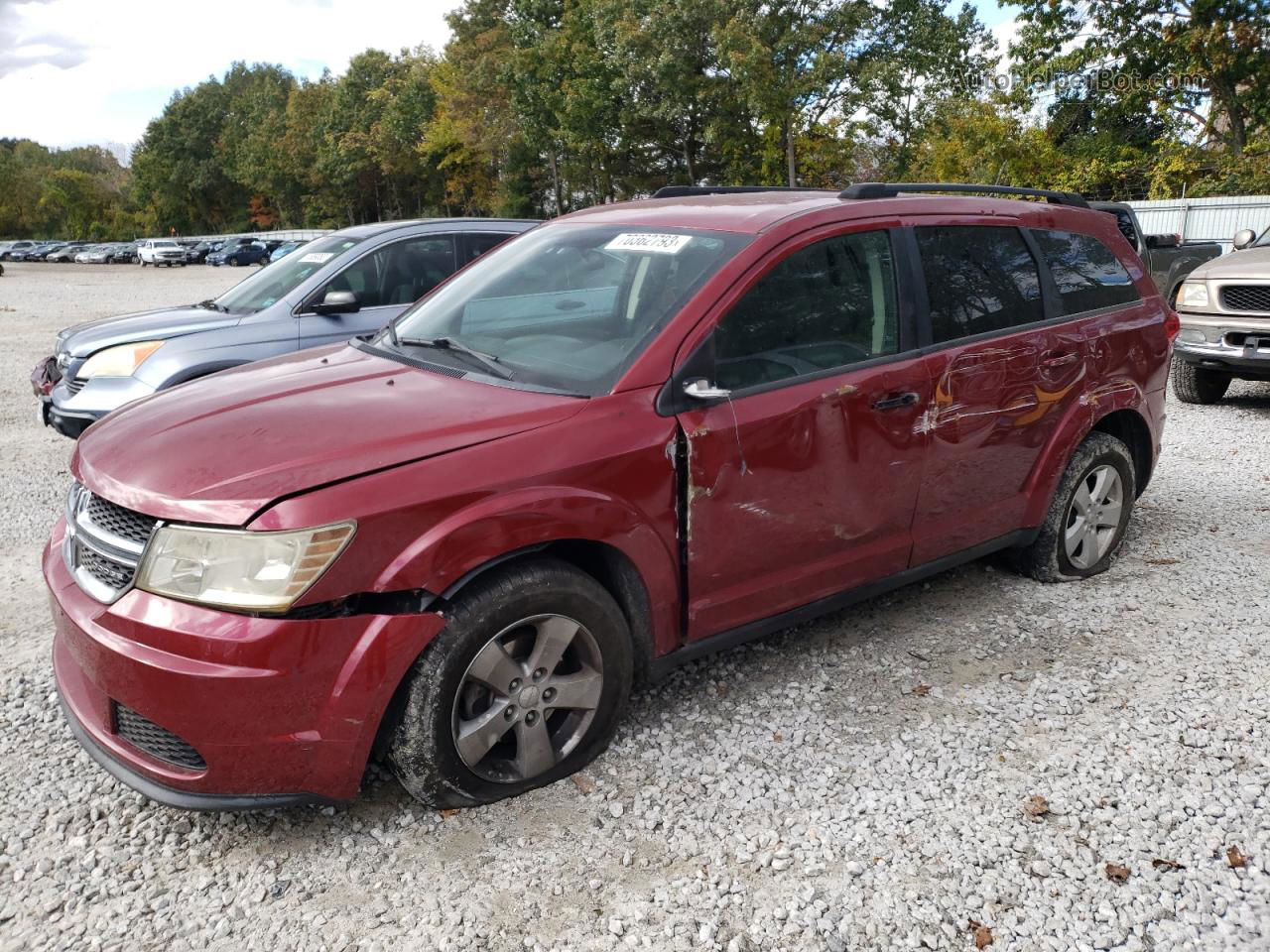 2011 Dodge Journey Express Red vin: 3D4PG4FB8BT512446