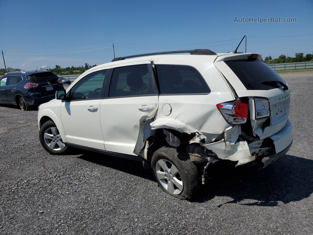 2011 Dodge Journey Sxt White vin: 3D4PG5FGXBT560029