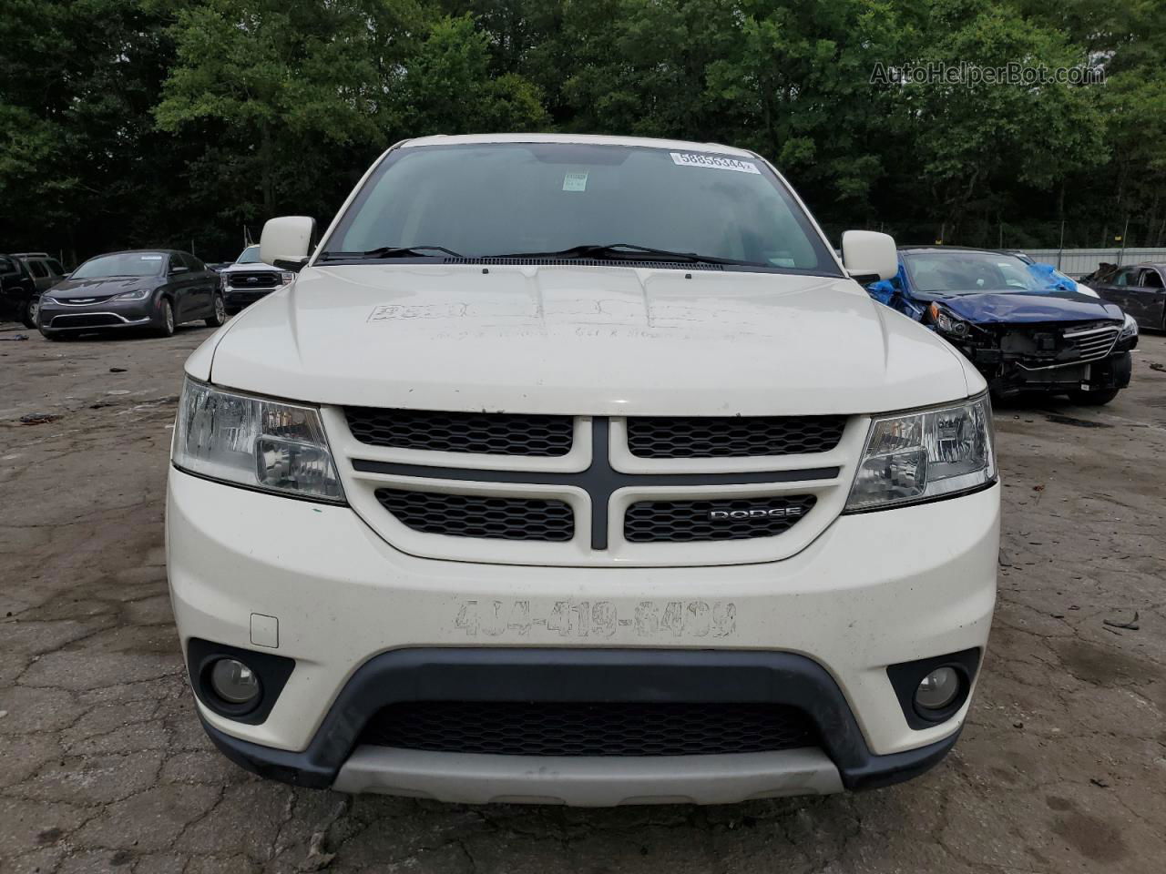 2011 Dodge Journey R/t White vin: 3D4PG7FG6BT539982