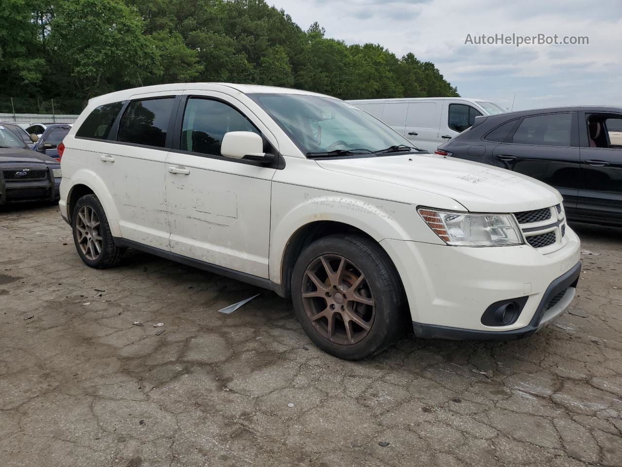 2011 Dodge Journey R/t White vin: 3D4PG7FG6BT539982