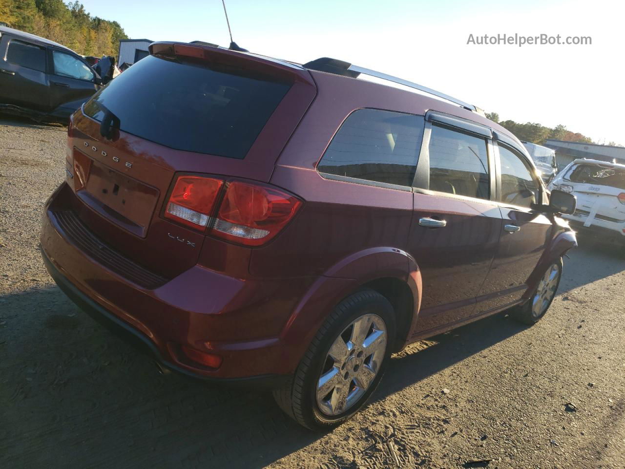 2011 Dodge Journey Lux Burgundy vin: 3D4PG9FG9BT536859