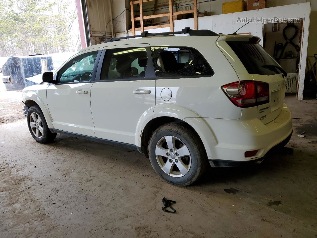 2011 Dodge Journey Mainstreet White vin: 3D4PH1FG6BT552970