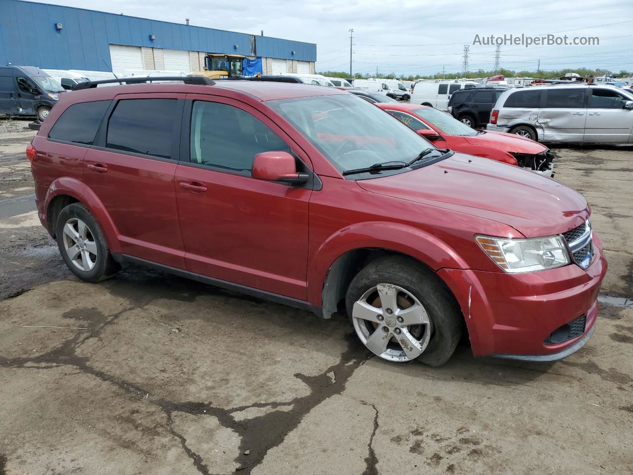 2011 Dodge Journey Mainstreet Red vin: 3D4PH1FG7BT502563