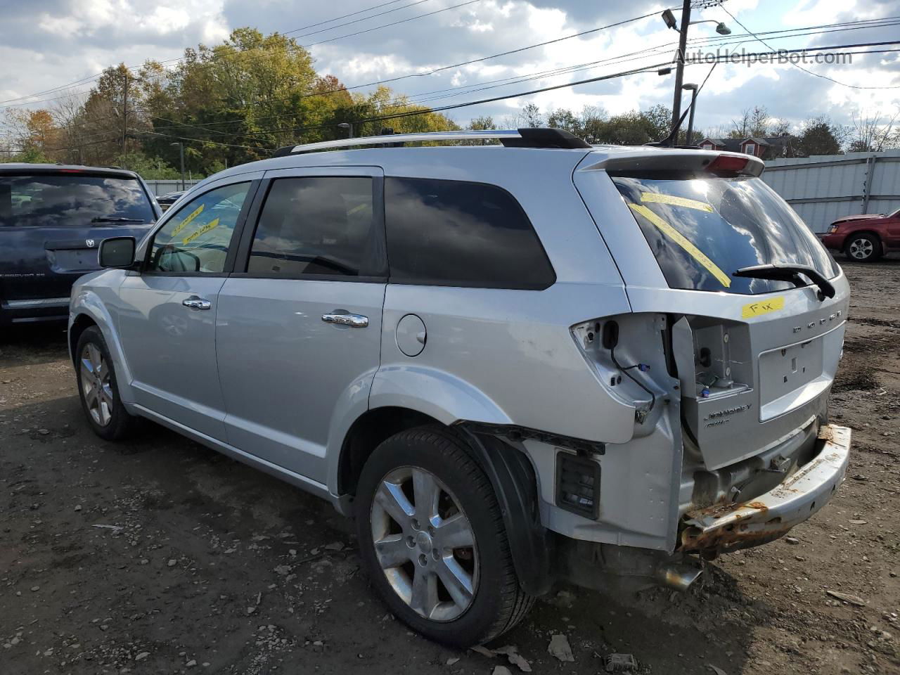 2011 Dodge Journey Crew Серебряный vin: 3D4PH3FG2BT516950