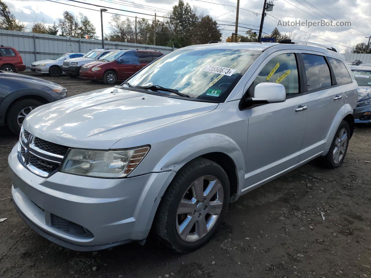 2011 Dodge Journey Crew Серебряный vin: 3D4PH3FG2BT516950