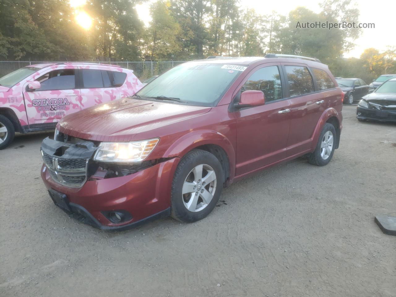 2011 Dodge Journey R/t Maroon vin: 3D4PH6FG2BT550663