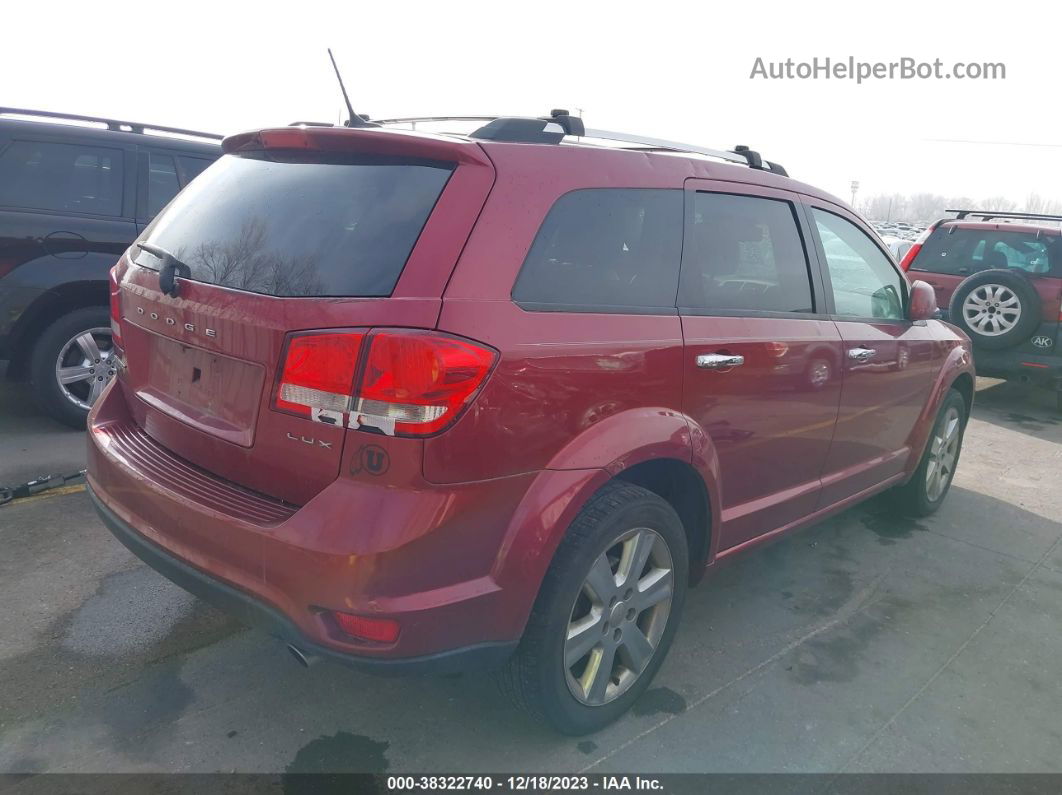 2011 Dodge Journey Lux Maroon vin: 3D4PH9FG2BT544945