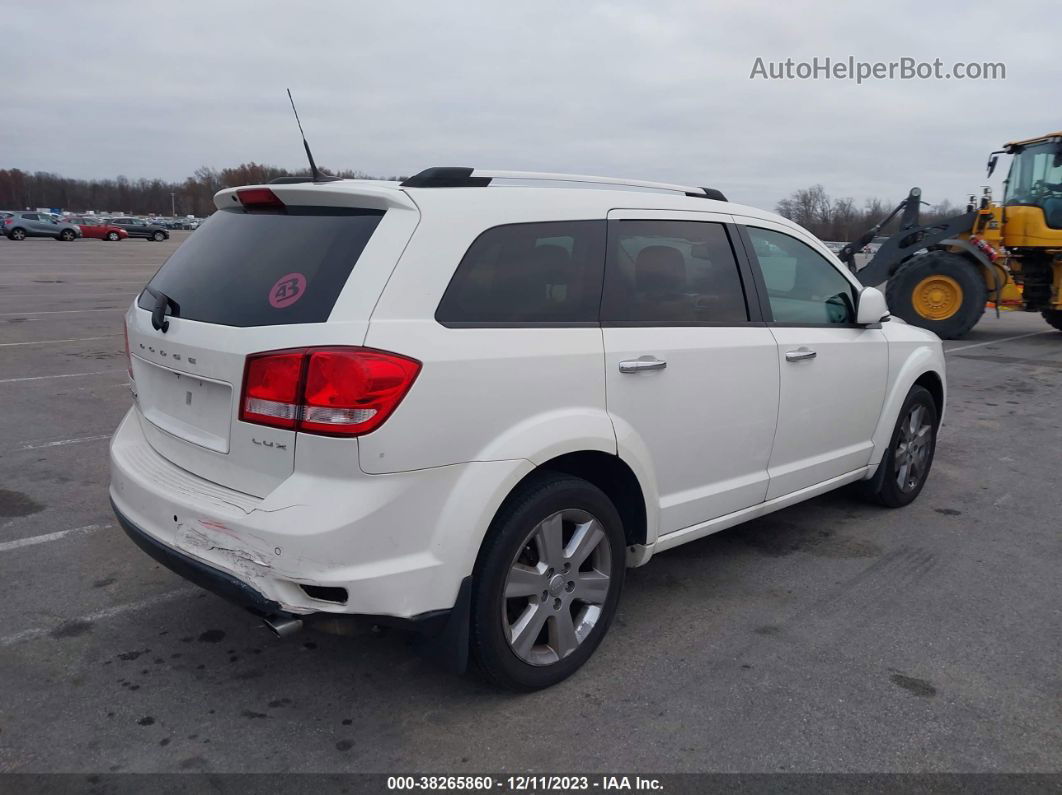 2011 Dodge Journey Lux White vin: 3D4PH9FG7BT535092