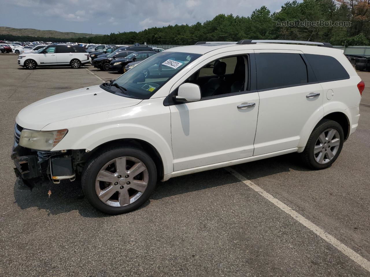 2011 Dodge Journey Lux White vin: 3D4PH9FG8BT523081