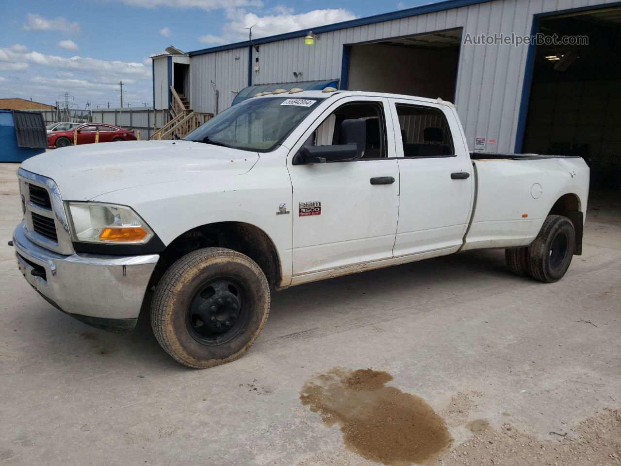 2010 Dodge Ram 3500  White vin: 3D73Y4CL5AG194515