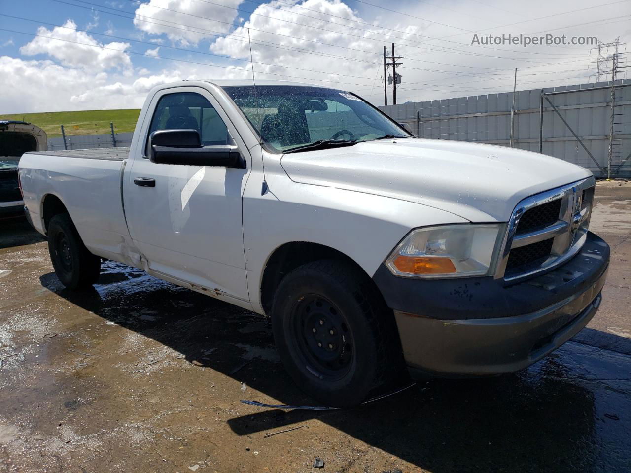 2010 Dodge Ram 1500  Белый vin: 3D7JV1ET3AG107982