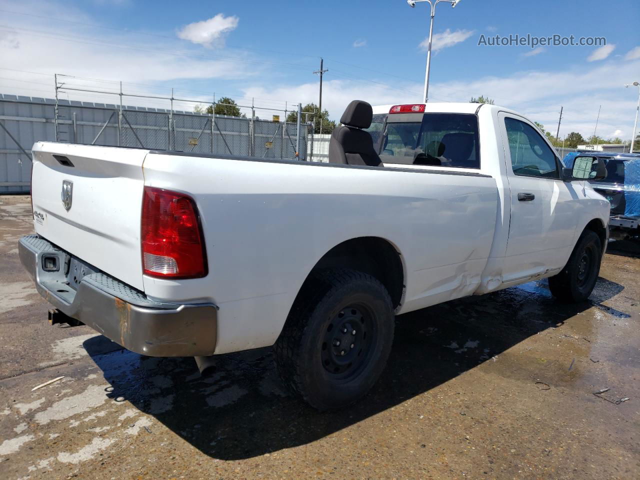 2010 Dodge Ram 1500  Белый vin: 3D7JV1ET3AG107982