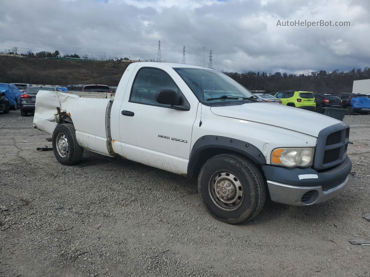 2005 Dodge Ram 2500 St White vin: 3D7KR26D15G795900