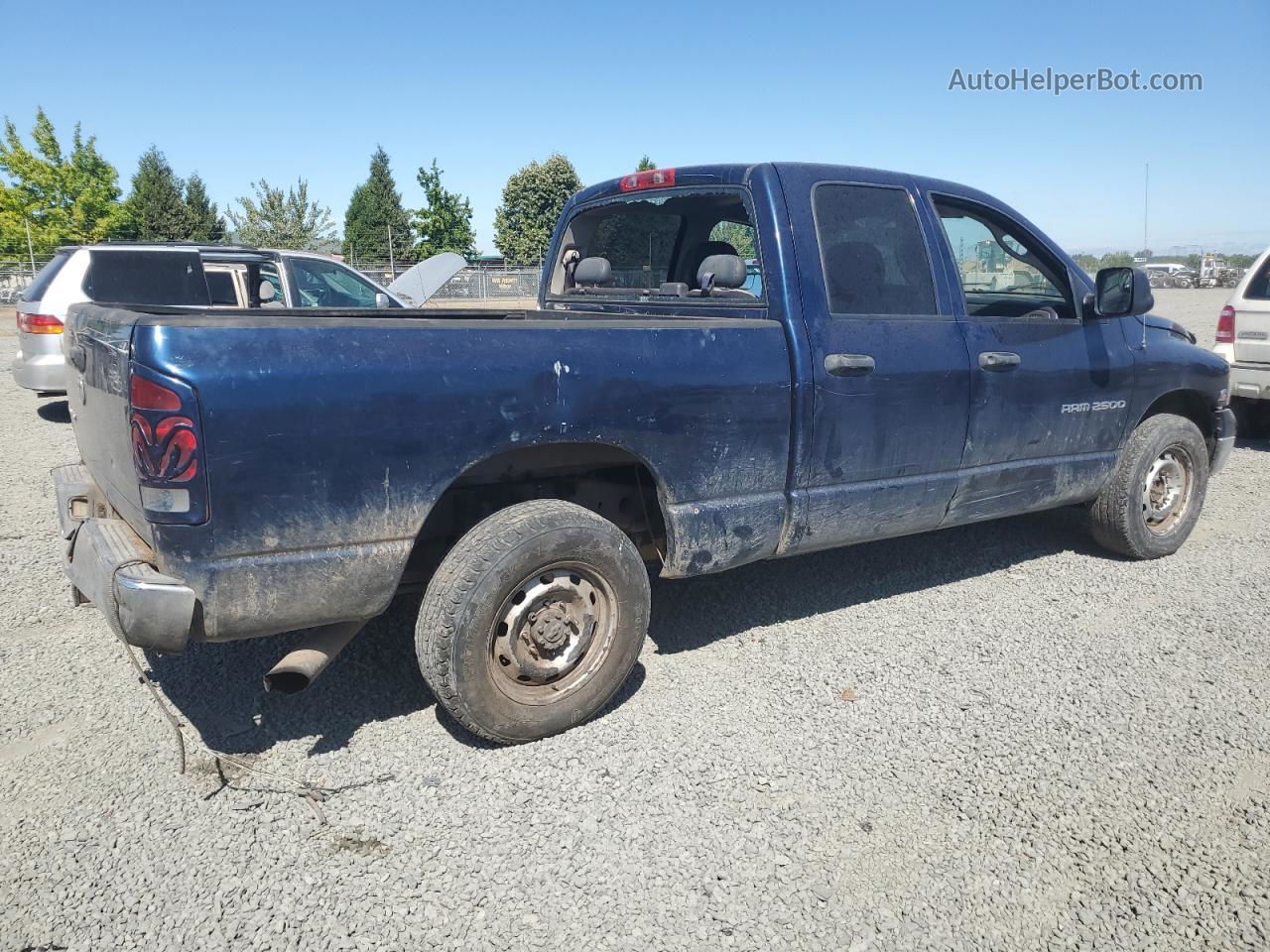 2005 Dodge Ram 2500 St Blue vin: 3D7KR28C05G751116