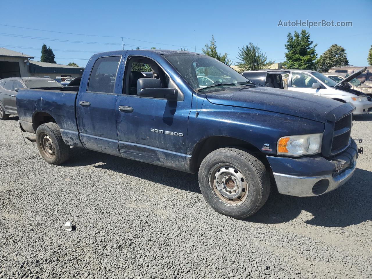 2005 Dodge Ram 2500 St Blue vin: 3D7KR28C05G751116