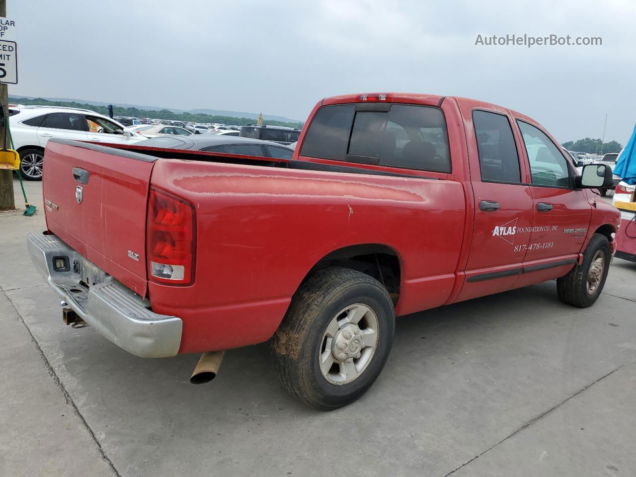 2005 Dodge Ram 2500 St Red vin: 3D7KR28C25G847927