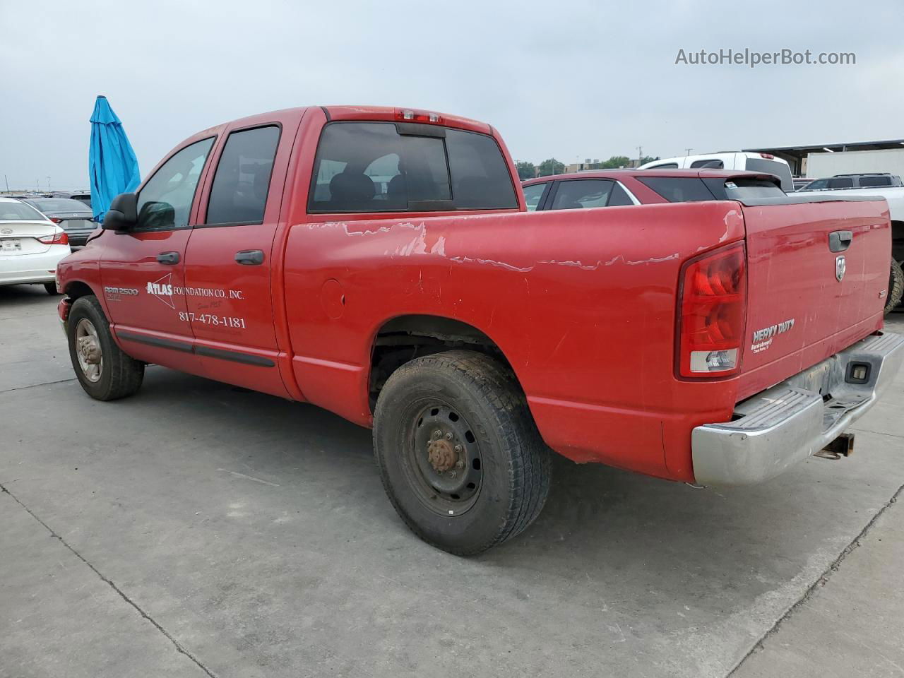 2005 Dodge Ram 2500 St Red vin: 3D7KR28C25G847927