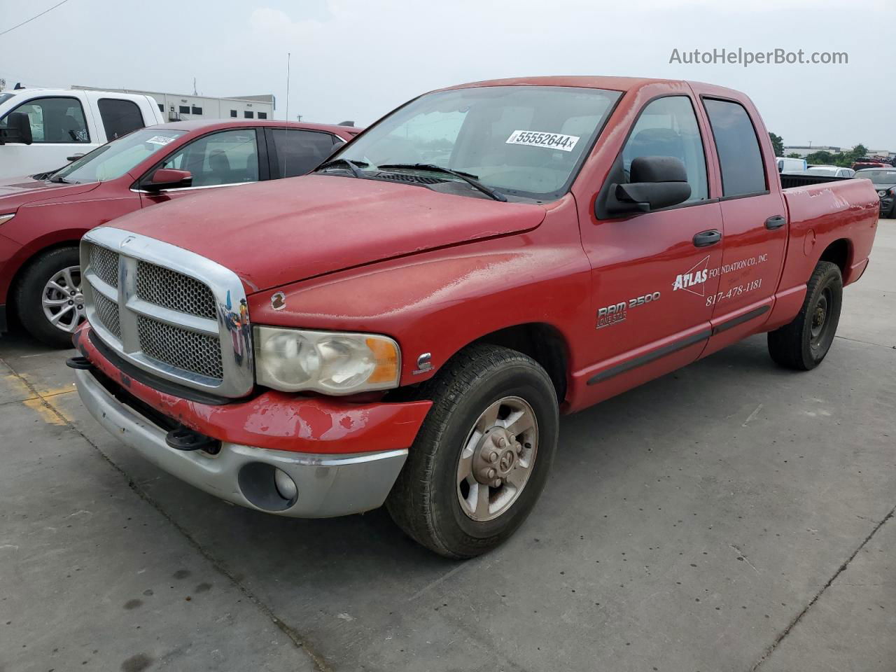 2005 Dodge Ram 2500 St Red vin: 3D7KR28C25G847927