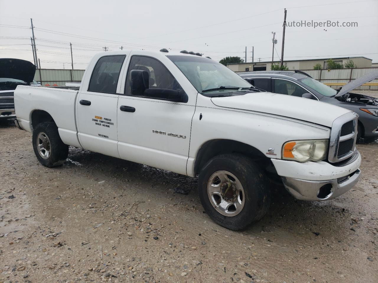 2005 Dodge Ram 2500 St White vin: 3D7KR28C35G727750