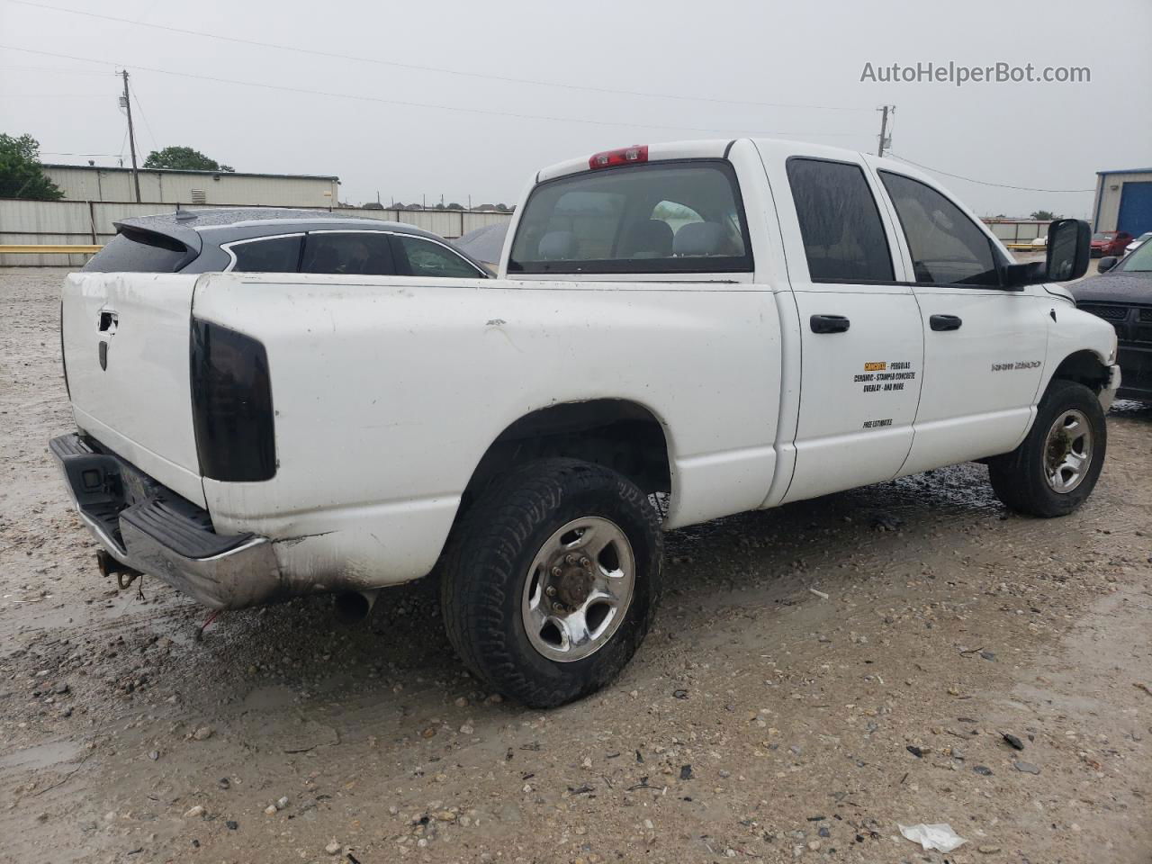 2005 Dodge Ram 2500 St White vin: 3D7KR28C35G727750