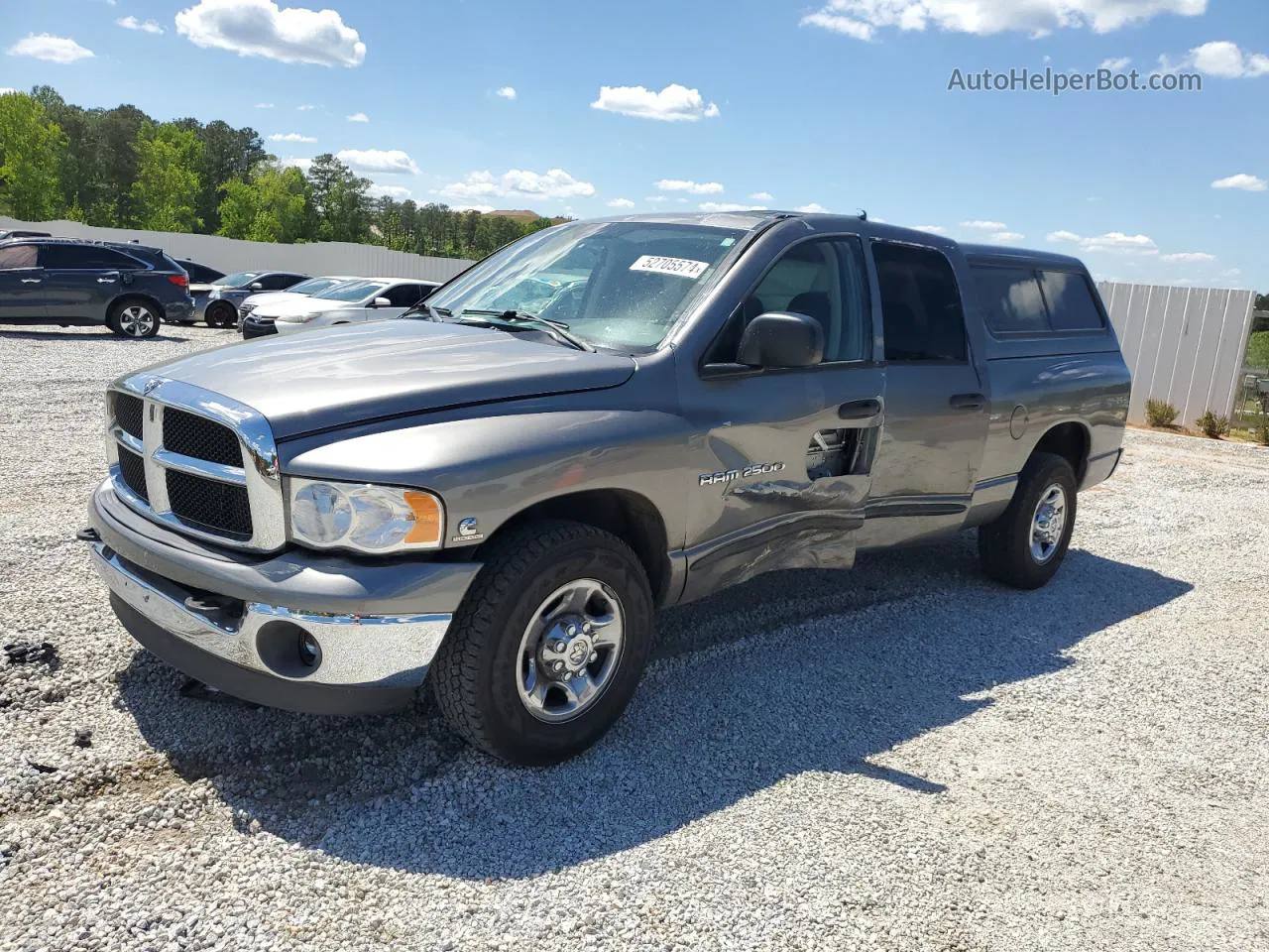 2005 Dodge Ram 2500 St Серый vin: 3D7KR28C75G835269