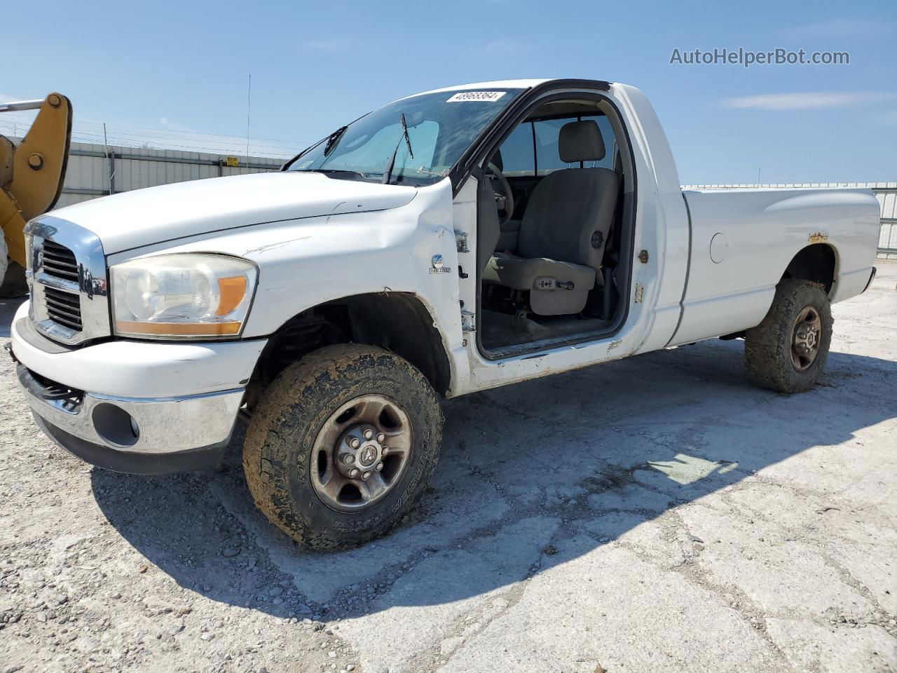 2006 Dodge Ram 2500 St White vin: 3D7KS26C66G198254