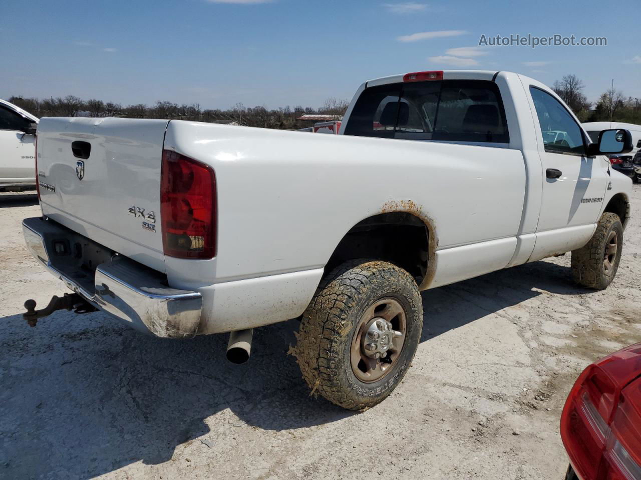 2006 Dodge Ram 2500 St White vin: 3D7KS26C66G198254