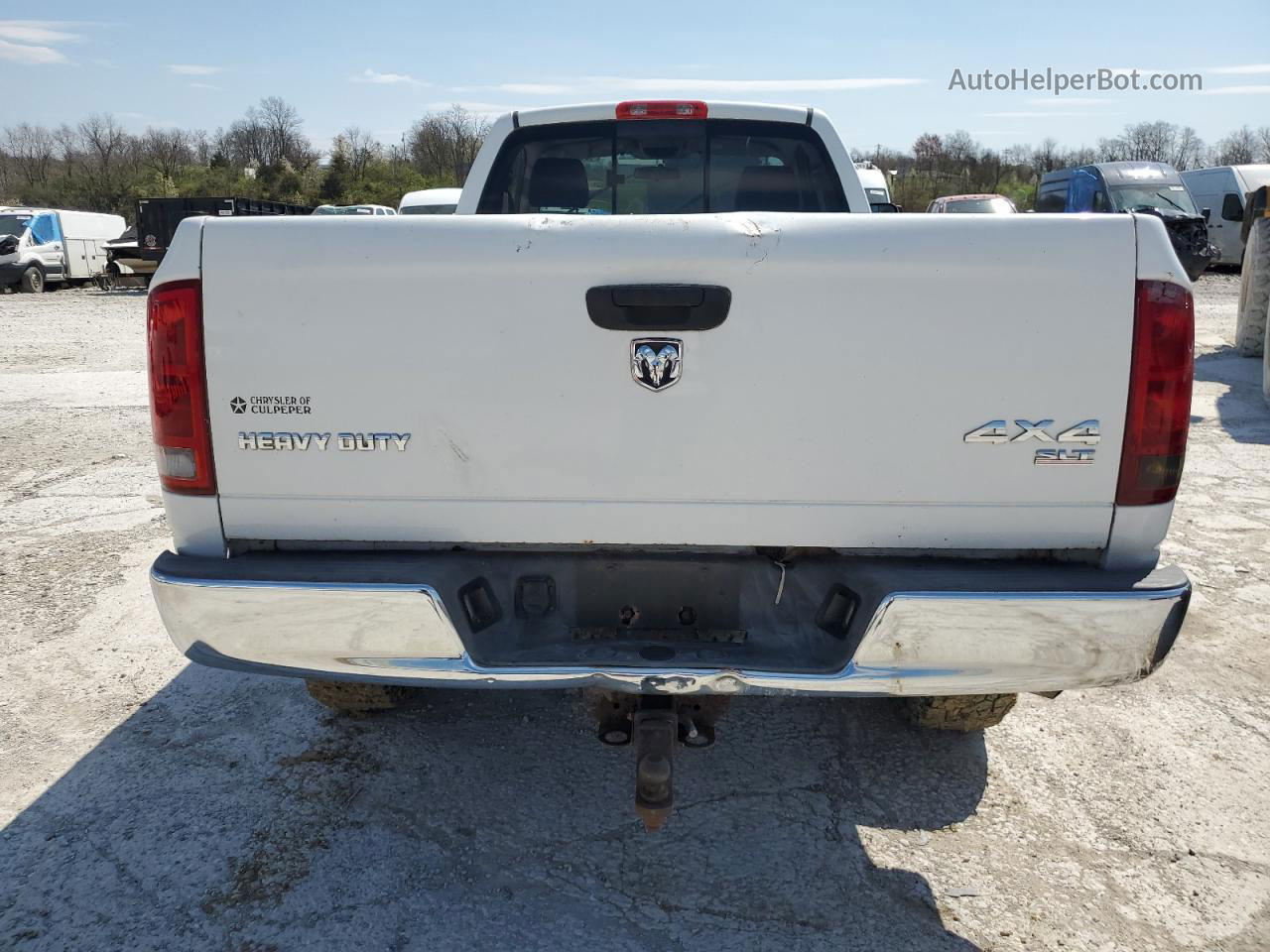 2006 Dodge Ram 2500 St White vin: 3D7KS26C66G198254