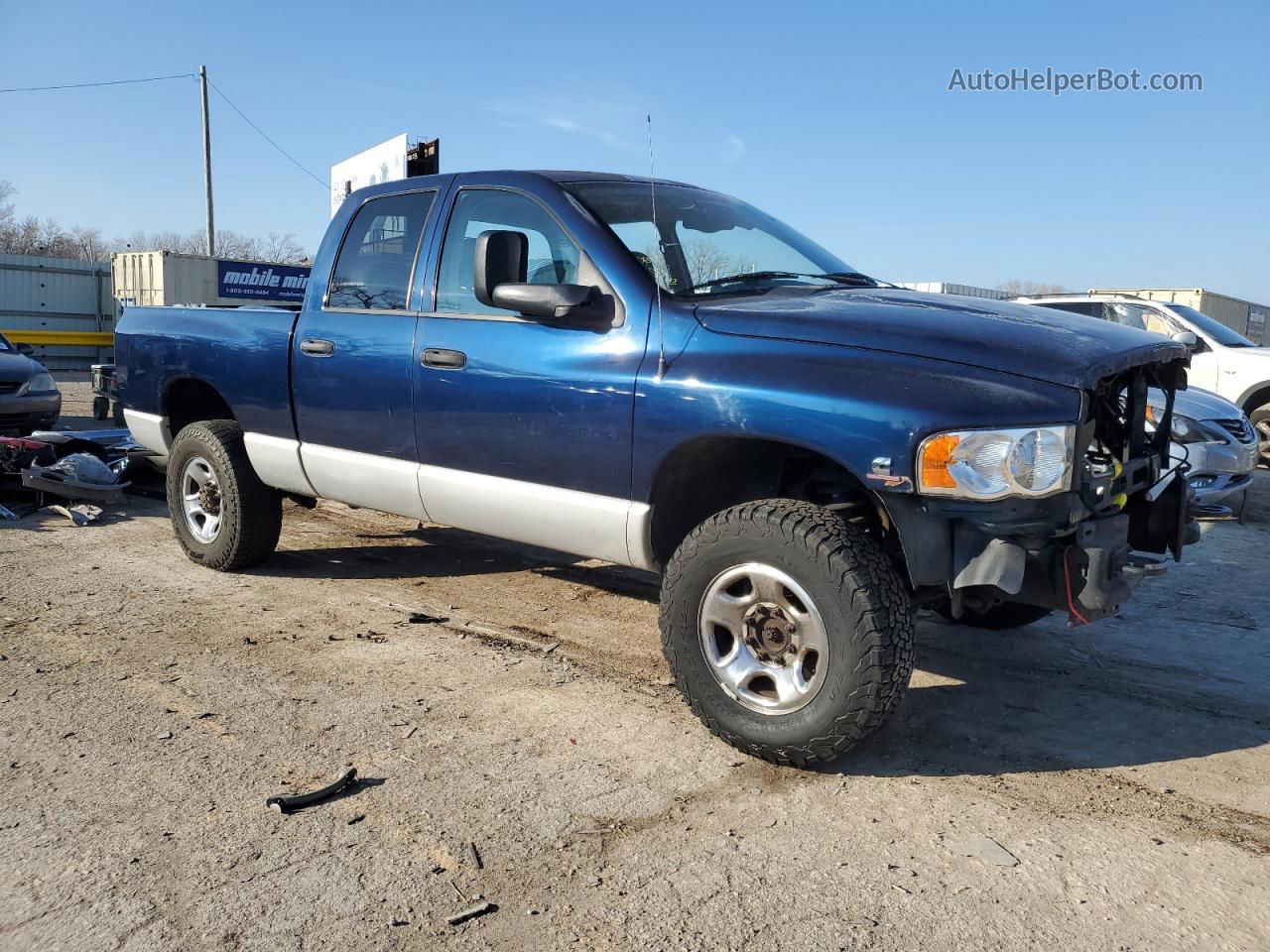 2005 Dodge Ram 2500 St Blue vin: 3D7KS28C05G751220