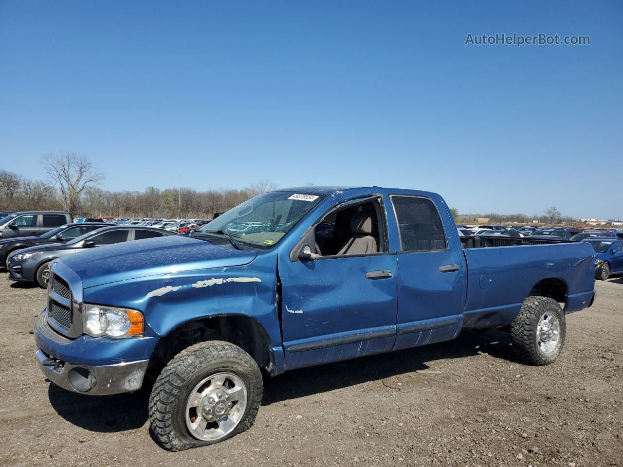 2005 Dodge Ram 2500 St Синий vin: 3D7KS28C15G755650