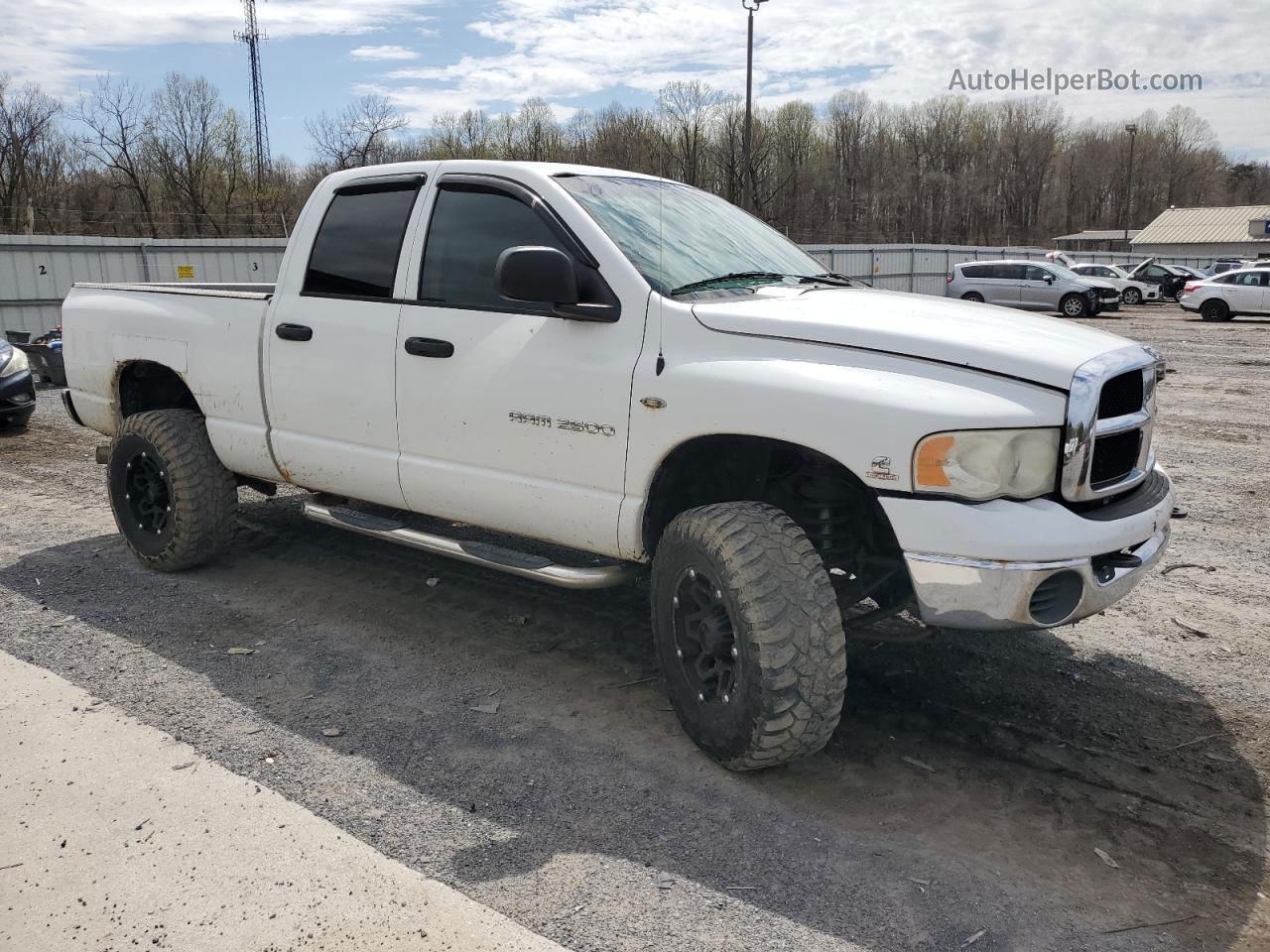 2005 Dodge Ram 2500 St Белый vin: 3D7KS28C15G786901