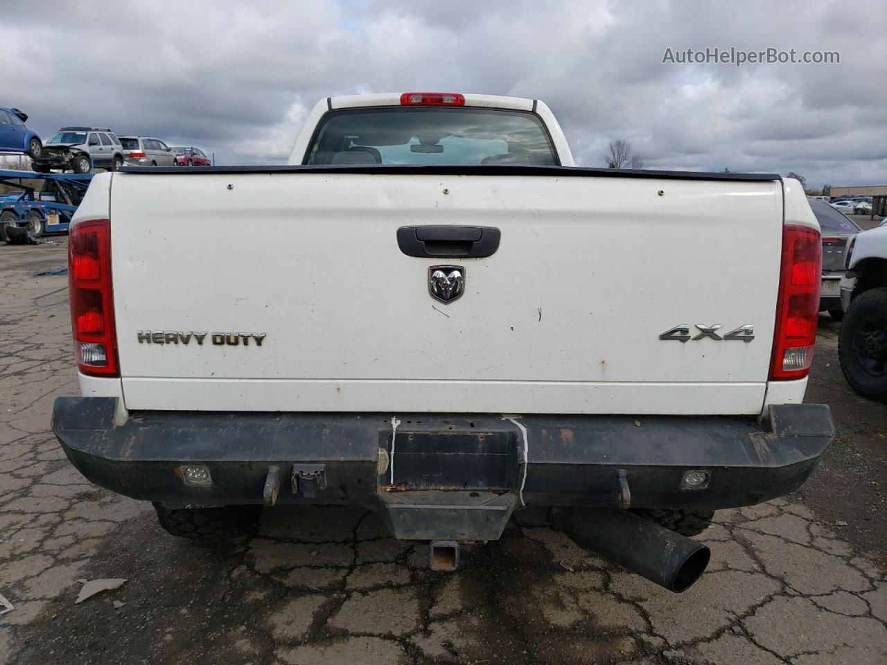 2005 Dodge Ram 2500 St White vin: 3D7KS28C55G763489