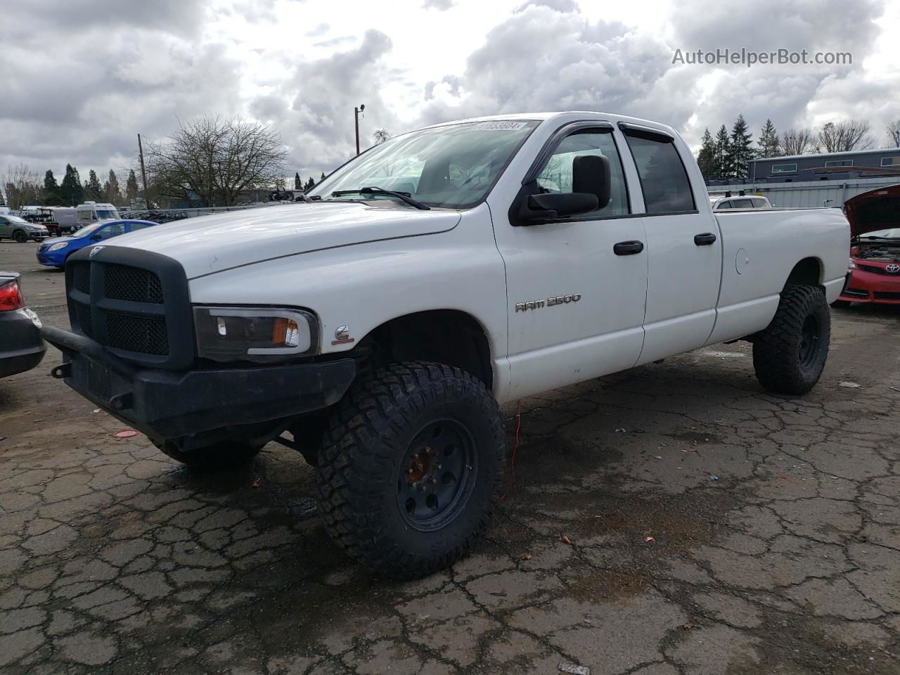 2005 Dodge Ram 2500 St White vin: 3D7KS28C55G763489