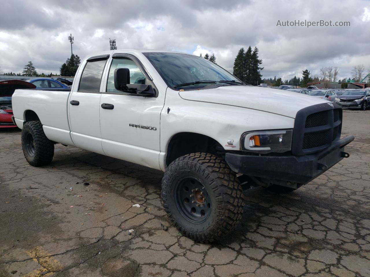 2005 Dodge Ram 2500 St White vin: 3D7KS28C55G763489