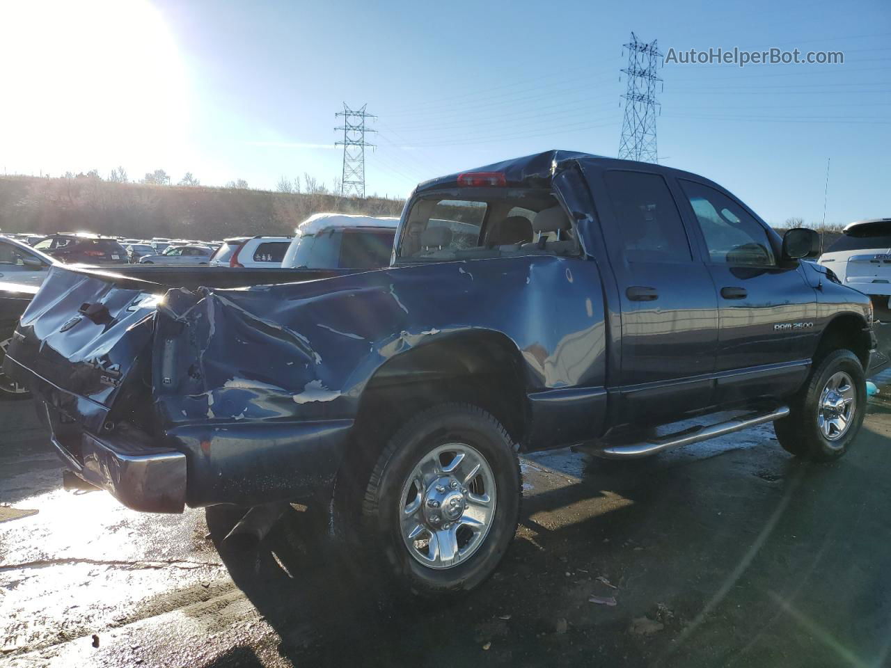 2005 Dodge Ram 2500 St Синий vin: 3D7KS28C95G794809