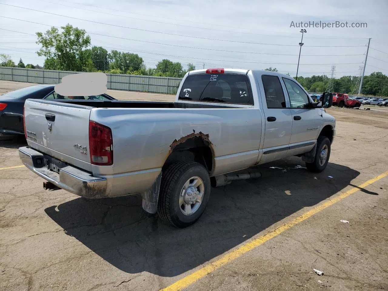 2005 Dodge Ram 2500 St Серебряный vin: 3D7KS28CX5G763259