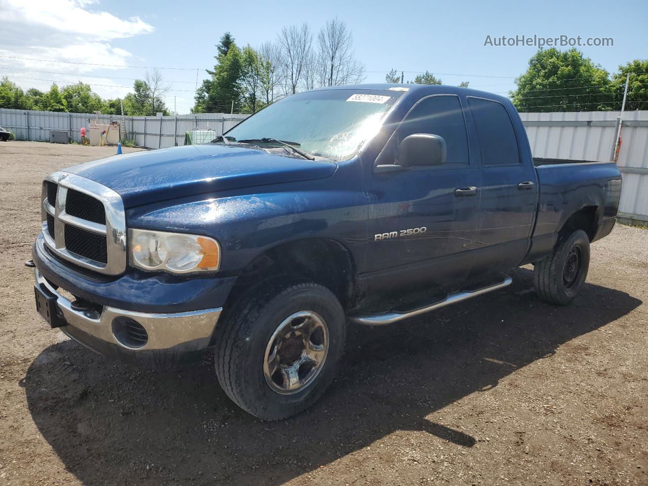 2005 Dodge Ram 2500 St Blue vin: 3D7KS28CX5G811892